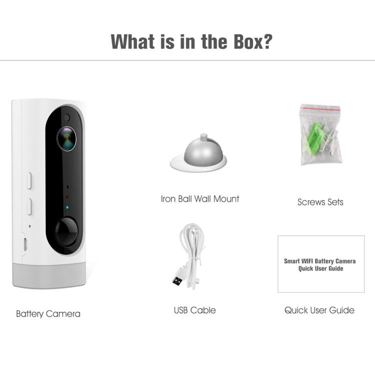 A1 WiFi Wireless 720P IP Camera, Support Night Vision / Motion Detection / PIR Motion Sensor, Two-way Audio, Built-in 3000mAh Rechargeable Battery, A1 A1 WiFi Wireless 720P IP Camera, Support Night Vision / Motion Detection / PIR Motion Sensor, Two-way Audio, Built-in 3000mAh Rechargeable Battery, A1